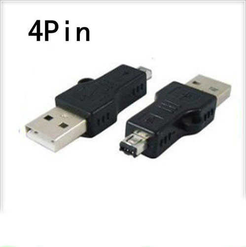 מתאם USB זכר ל-  Mini USB 4P  זכר