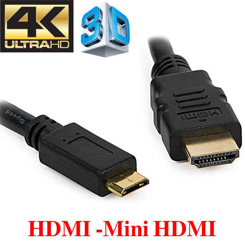כבל HDMI - Mini HDMI באורך 3 מטר