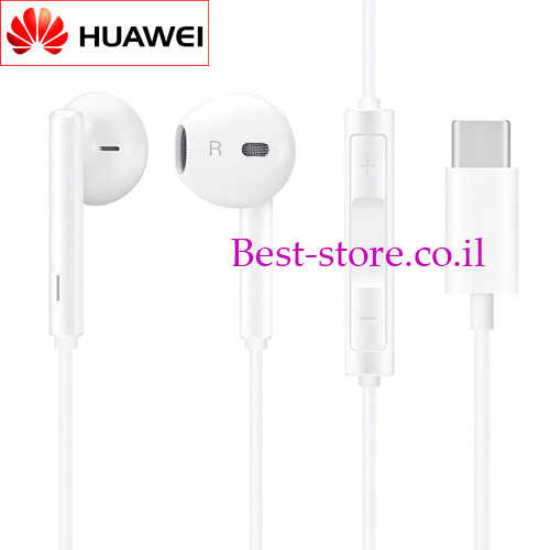 אוזניות חוטיות עם חיבור Huawei USB Type-C דגם CM33