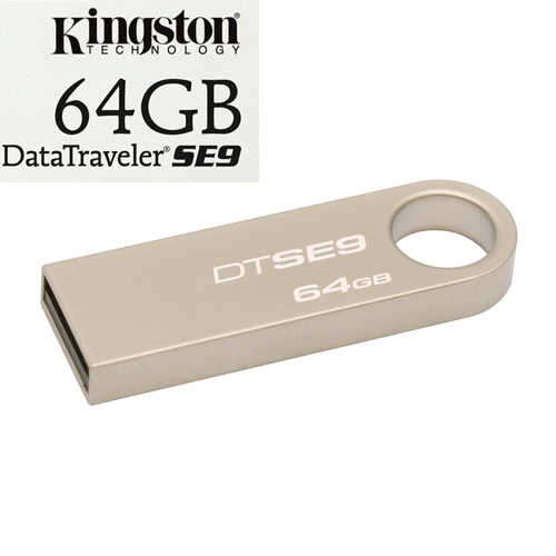 זיכרון נייד 64GB USB 2.0 תוצרת Kingston דגם DTSE9