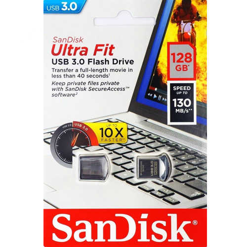 זיכרון נייד SanDisk 128GB דגם Ultra Fit