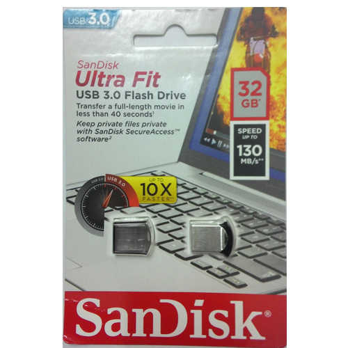 זיכרון נייד SanDisk 32GB דגם Ultra Fit