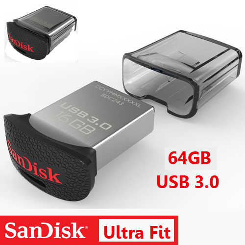 זיכרון נייד SanDisk 64GB דגם Ultra Fit