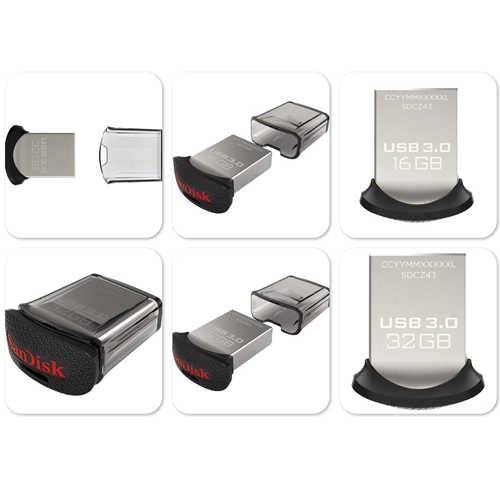 זיכרון נייד SanDisk 16GB דגם Ultra Fit