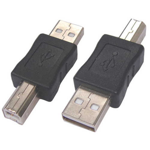 מתאם USB2.0 מ-B זכר ל-A זכר