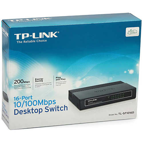 רכזת רשת 16 כניסות TP-Link דגם TL-SF1016D