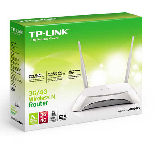 נתב אלחוטי/סלולרי 4G 300Mbps  תוצרת TP-Link דגם TL-MR3420