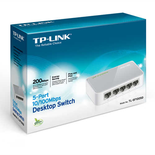 רכזת רשת 5 כניסות TP-Link דגם TL-SF1005D