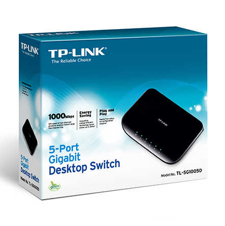 רכזת רשת 5 כניסות TP-Link דגם TL-SG1005