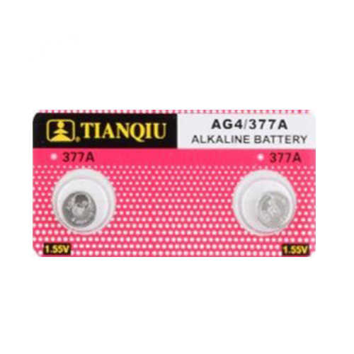 זוג סוללות כפתור AG4 Alkaline
