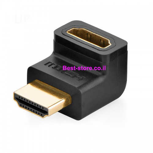 מתאם זוויתי HDMI ב- 90 מעלות למעלה
