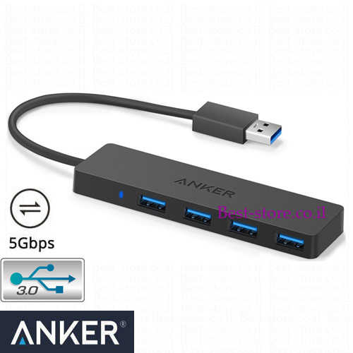 מפצל 4 כניסות Anker USB 3.0 דגם A7516
