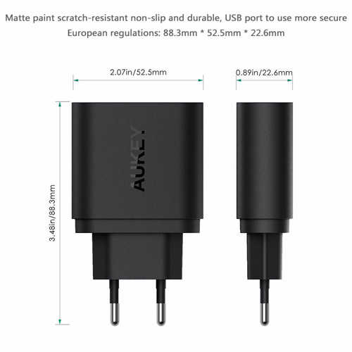 מטען קיר Aukey Qualcomm 3.0 דגם PA-T9