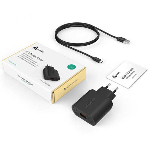 מטען קיר Aukey Qualcomm 2.0 דגם PA-U28