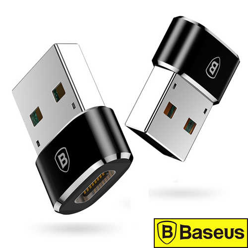 מתאם מיני USB A זכר ל- USB C נקבה Baseus