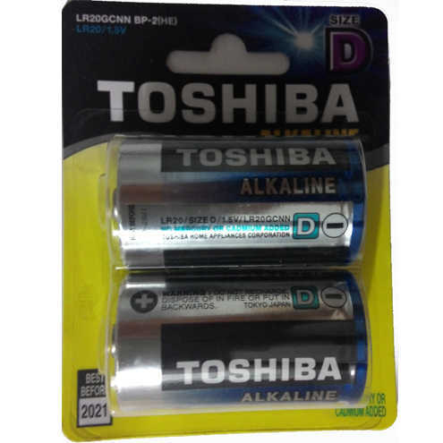 2 סוללות D תוצרת Toshiba