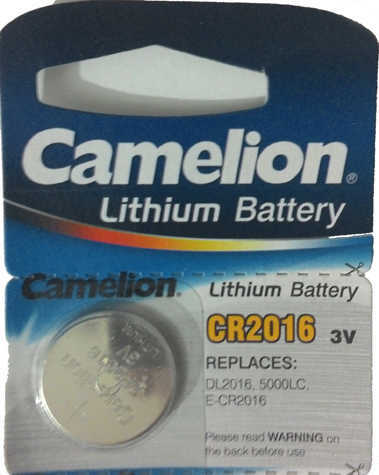 סוללת כפתור ליתיום Camelion CR2016