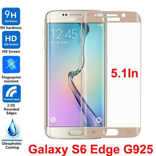 מגן מסך זכוכית קמורה ל- Samsung Galaxy S6 Edg