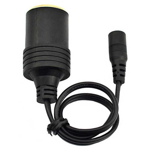 כבל מתאם DC 5.5x2.1mm נקבה לשקע מצת רכב