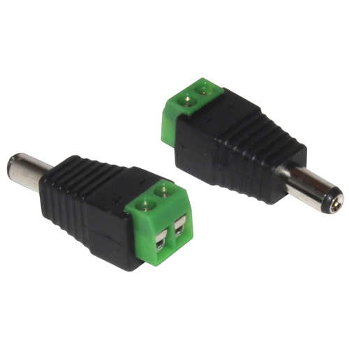 מתאם מתקע DC 5.5/2.1mm זכר לכבל חשמל