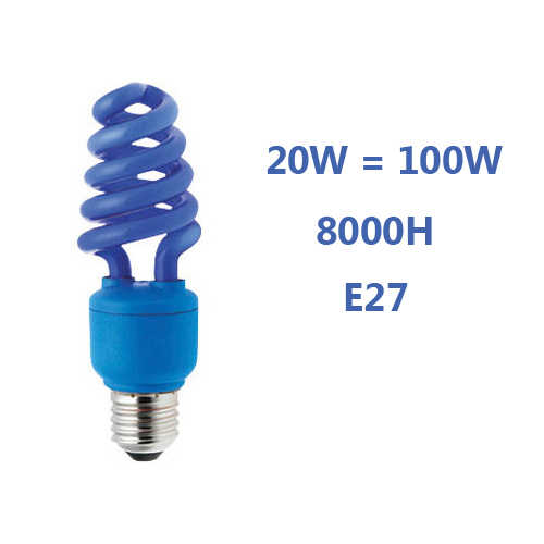 נורת EL ספירלה אור כחול Hyundai T2 E27 20W 