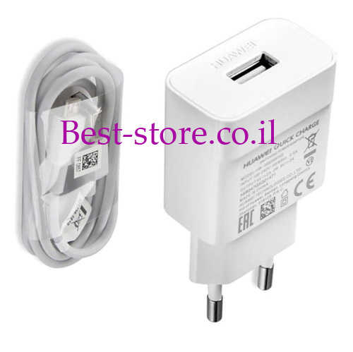 מטען קיר USB מהיר 2A עם כבל HUAWEI Micro USB