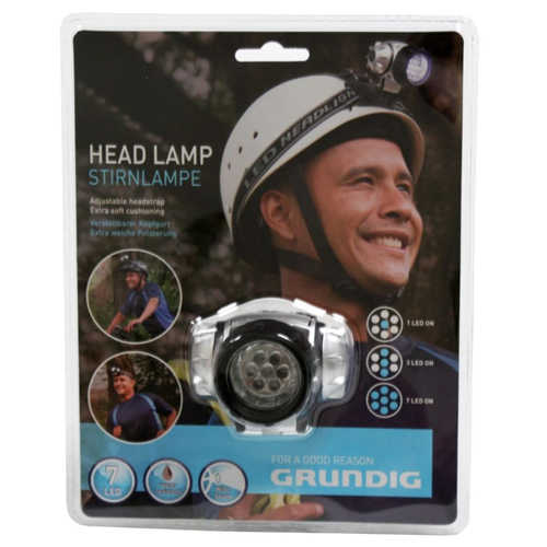 פנס ראש עם 7 נורות LED תוצרת Grundig