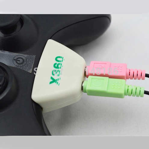 מתאם אוזניות ומיקרופון לקונסולת xbox 360