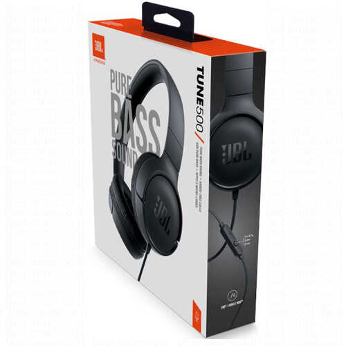 אוזניות חוטיות עם מיקרופון JBL דגם TUNE 500