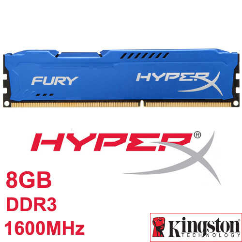 זיכרון למחשב נייח Kingston Hyper X FURY 8GB DDR3