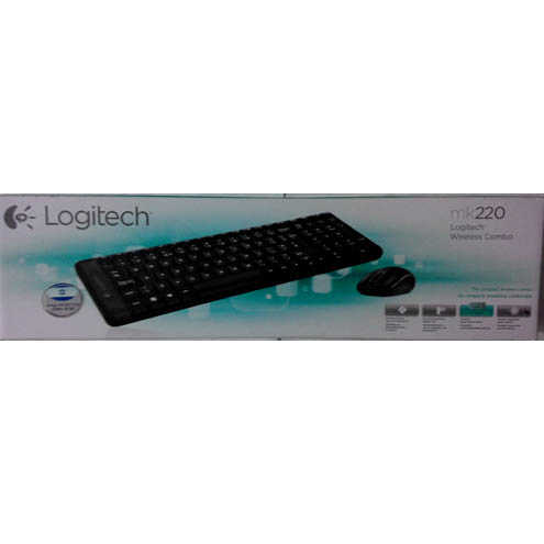 סט מקלדת ועכבר אלחוטית Logitech דגם MK220