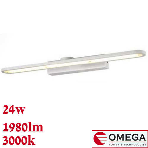 צמוד קיר מעוצב לד OMEGA 24W דגם Virginia