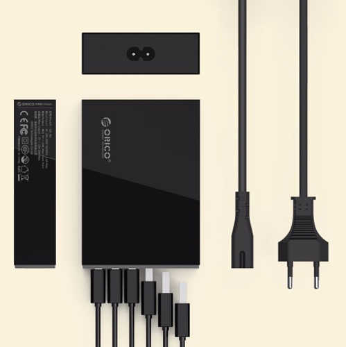 מטען שולחני 6 יציאות Orico 50W/10A USB דגם CSL-6U
