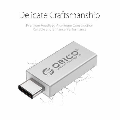 מתאם USB A נקבה - USB Type C זכר Orico