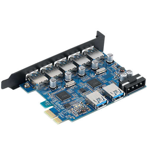 כרטיס PCI Express עם 7 יציאות Orico USB 3.0