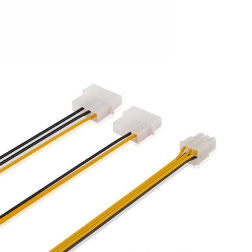 כבל מפצל PCI Express 6P ל- 2 Molex 4pin