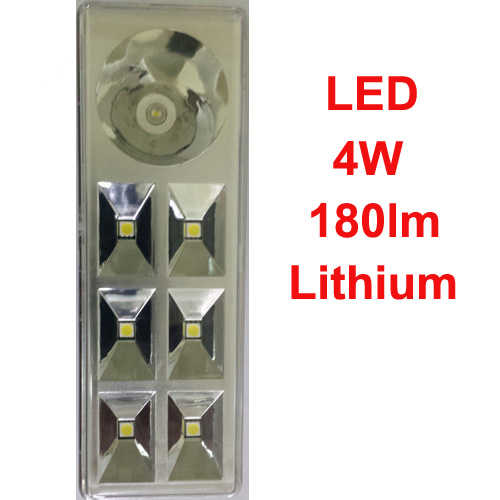 תאורת חירום נטענת לד Omega 4W