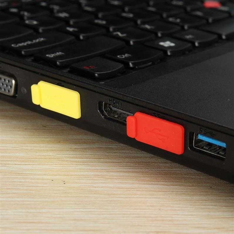 סט 4 כיסויי סיליקון ליציאת USB A