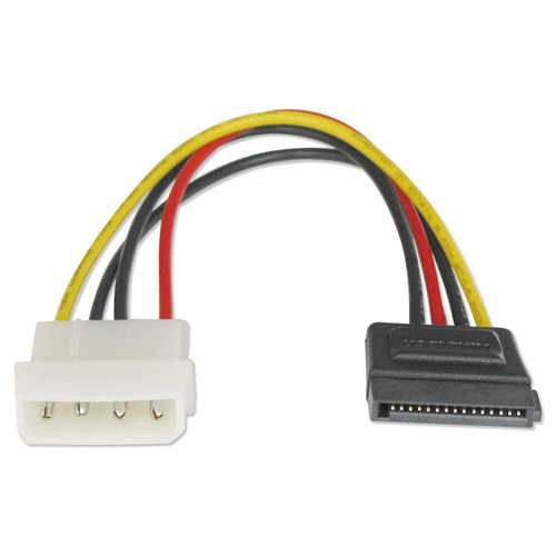 כבל כוח סטנדרטי SATA - MOLEX באורך 15 ס