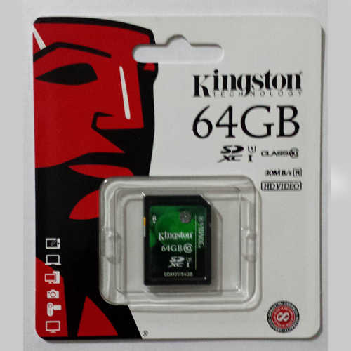 כרטיס זיכרון SDXC 64GB Class 10 Kingston