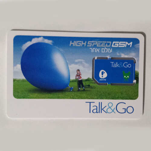 כרטיס סים פריפייד Talk&Go ברשת פלאפון