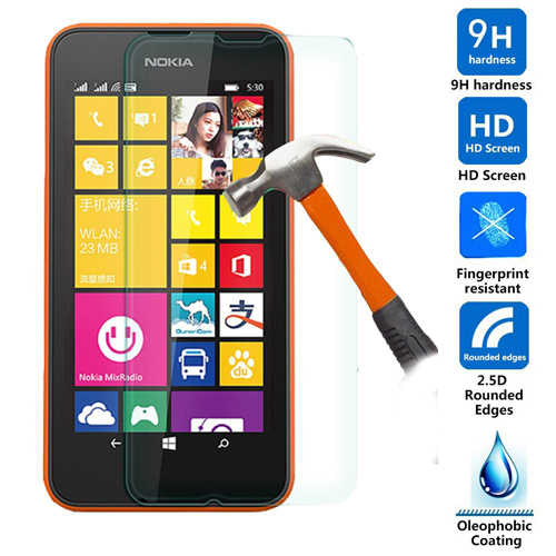 מגן מסך זכוכית ל- Nokia Lumia 520