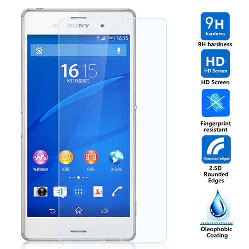 מגן מסך זכוכית ל- Sony Xperia M4