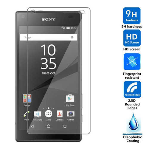 מגן מסך זכוכית ל- Sony Xperia Z5 Compact