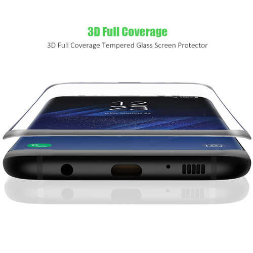 מגן מסך מלא מקומר 3D ל- Samsung Galaxy S8