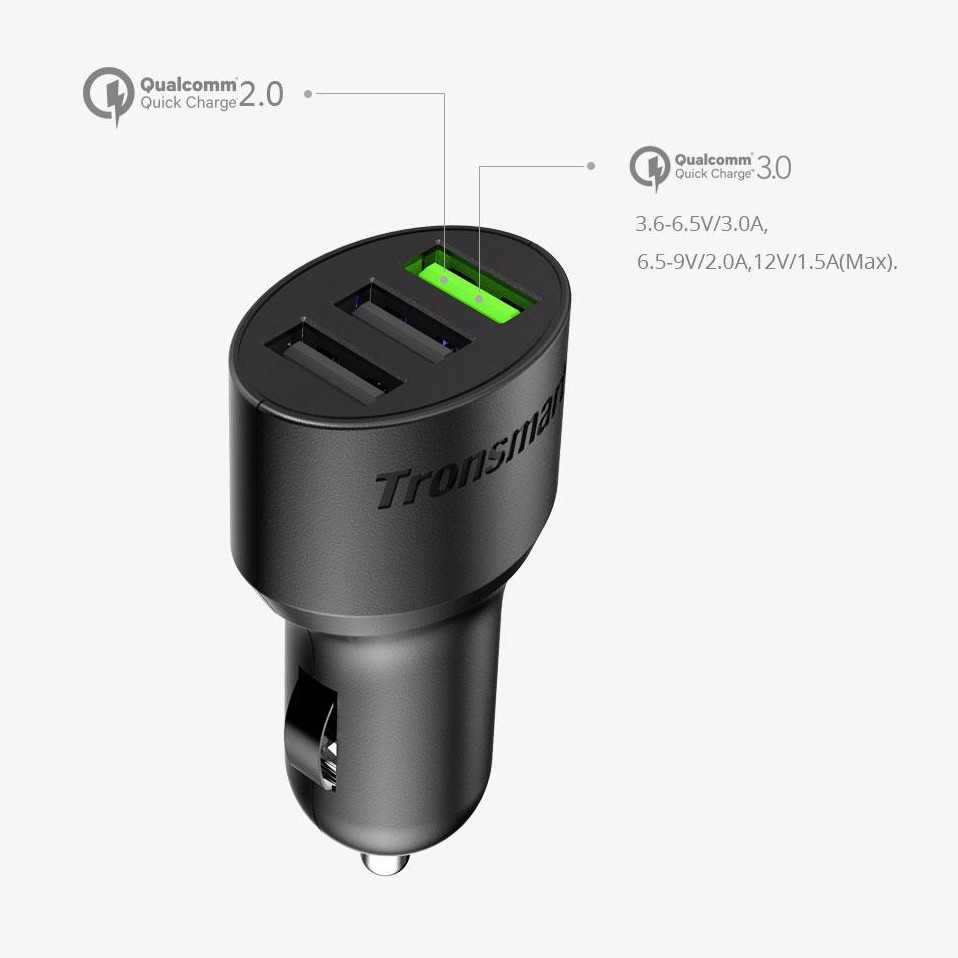מטען לרכב Tronsmart Qualcomm 3.0 דגם C3PTA