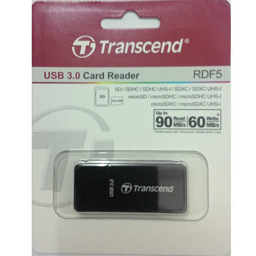 קורא כרטיסים Transcend USB 3.0 דגם RDF5
