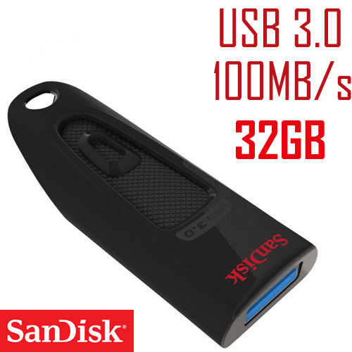 זיכרון נייד SanDisk Ultra 32GB USB 3.0