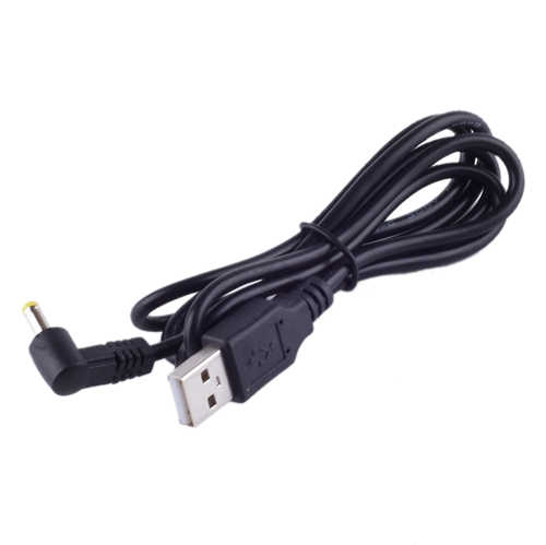 כבל DC 2.5x0.7mm - USB זוויתי באורך 1 מטר