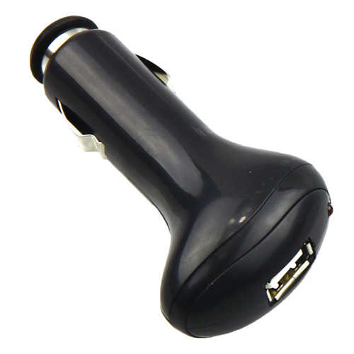 מטען USB לרכב 1A כניסה אחת Silver Line שחור/לבן